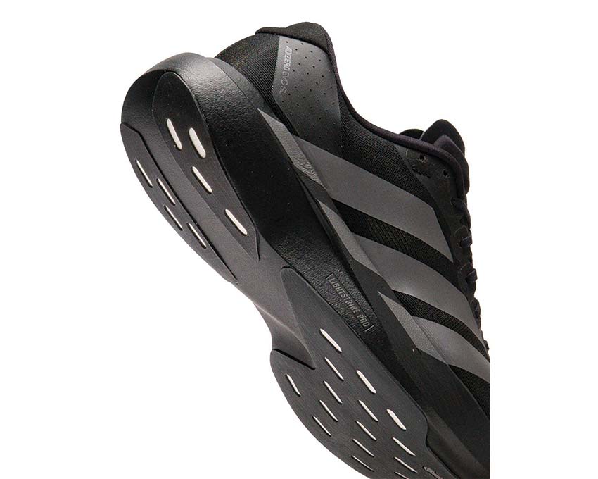 Adidas Adizero Evo SL Iron vue latérale — amorti Lightstrike Pro