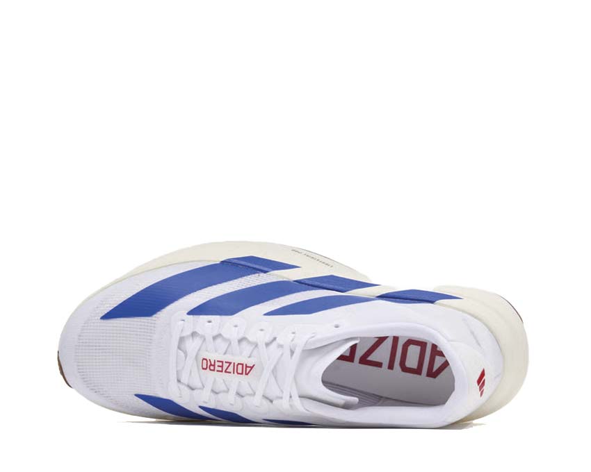 Adidas Adizero Evo SL Royal Blue — vue dessus semelle intérieure