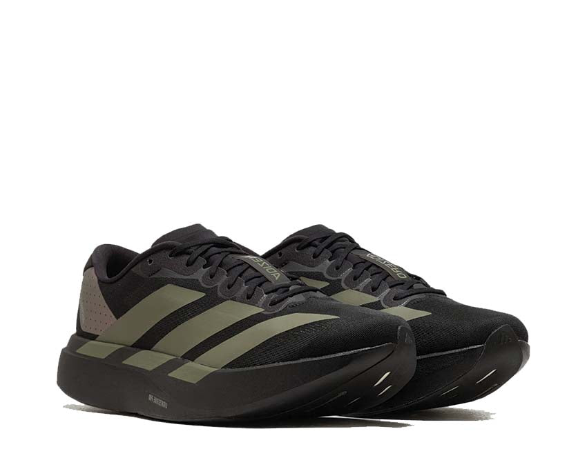 Adidas Adizero Evo SL M Black Olive Seitenansicht — Lightstrike Dämpfung