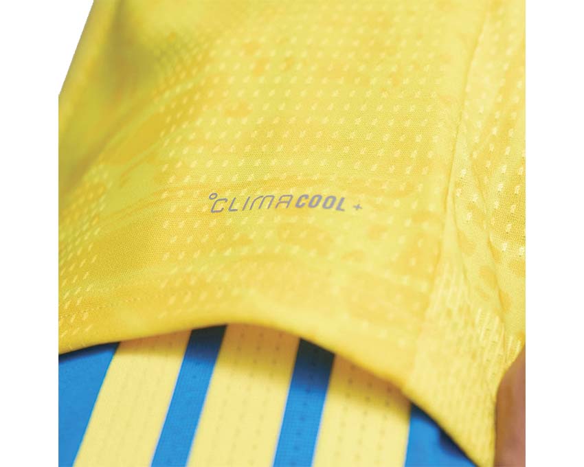 Adidas Colombia 26 Home Authentic Jersey detail — collar and federation badge