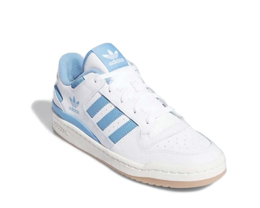 vue latérale — Forum Low CL Cloud White Team Light Blue sangle velcro