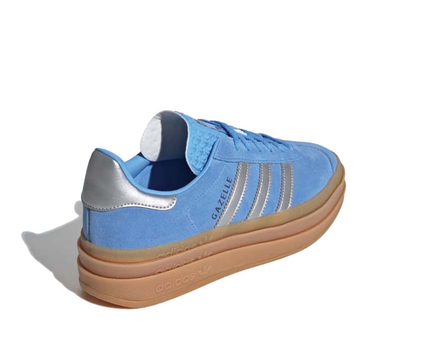 Adidas Gazelle Bold W Blue Burst semelle — plateforme caoutchouc bleu épais