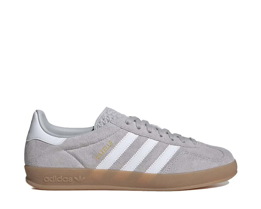 Adidas Gazelle Indoor Grey Two — sneaker unisexe daim gris indoor semelle gomme