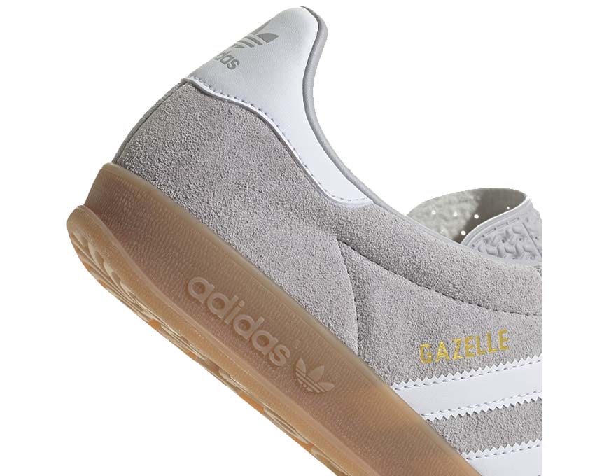 vue latérale — Gazelle Indoor Grey Two semelle gomme indoor