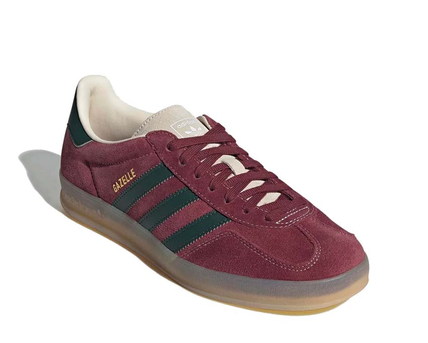 Adidas Gazelle Indoor Red Shadow semelle — semelle caoutchouc plate vintage