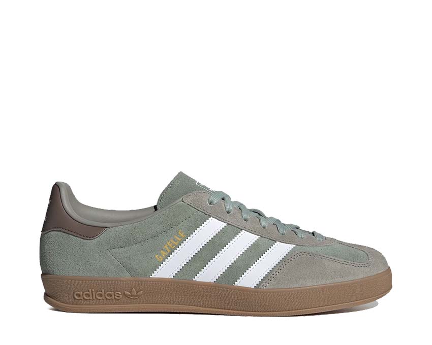 Adidas Gazelle Indoor Silver Pebble — sneaker unisexe rétro gris argenté