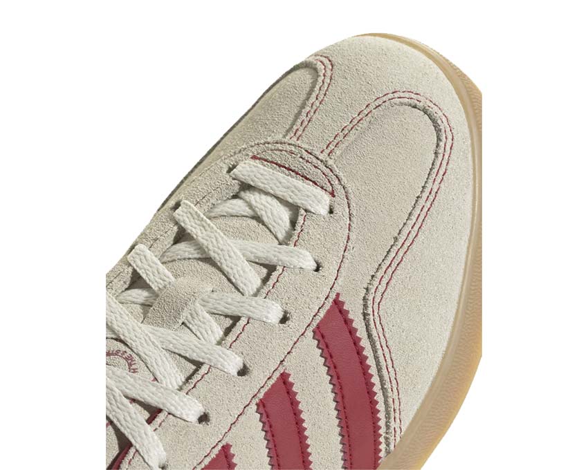 Adidas Gazelle Indoor W Beige vue latérale — tige suède