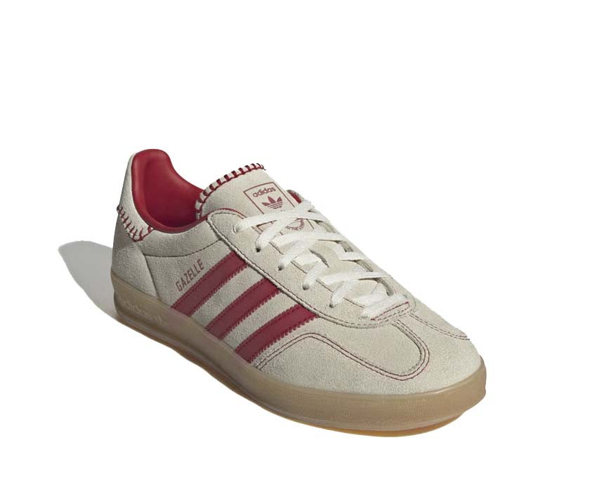 Adidas Gazelle Indoor W Beige semelle — semelle caoutchouc plate