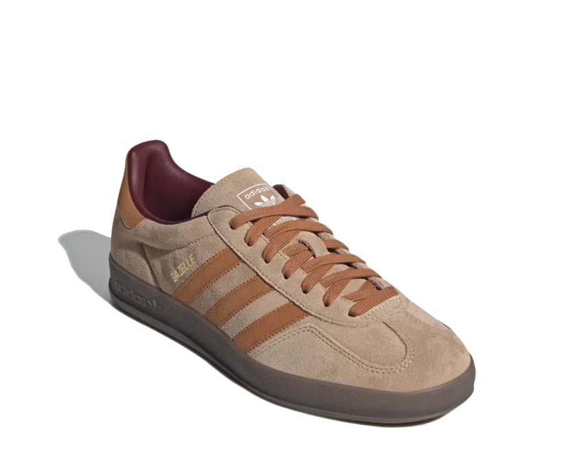 Adidas Gazelle Indoor Sandstone Sohle — flache Gummisohle Indoor