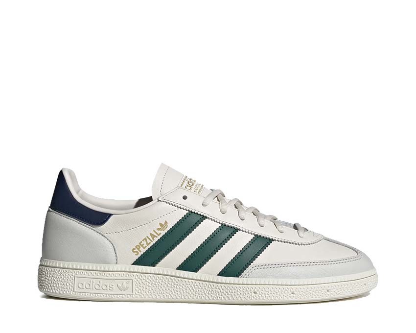 Adidas Handball Spezial Chalk White Collegiate Green — sneaker femme cuir handball vintage
