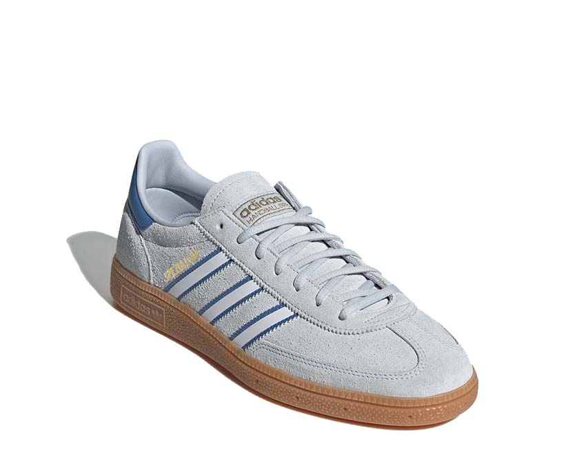 Adidas Handball Spezial Halo Blue semelle — semelle caoutchouc plate blanche
