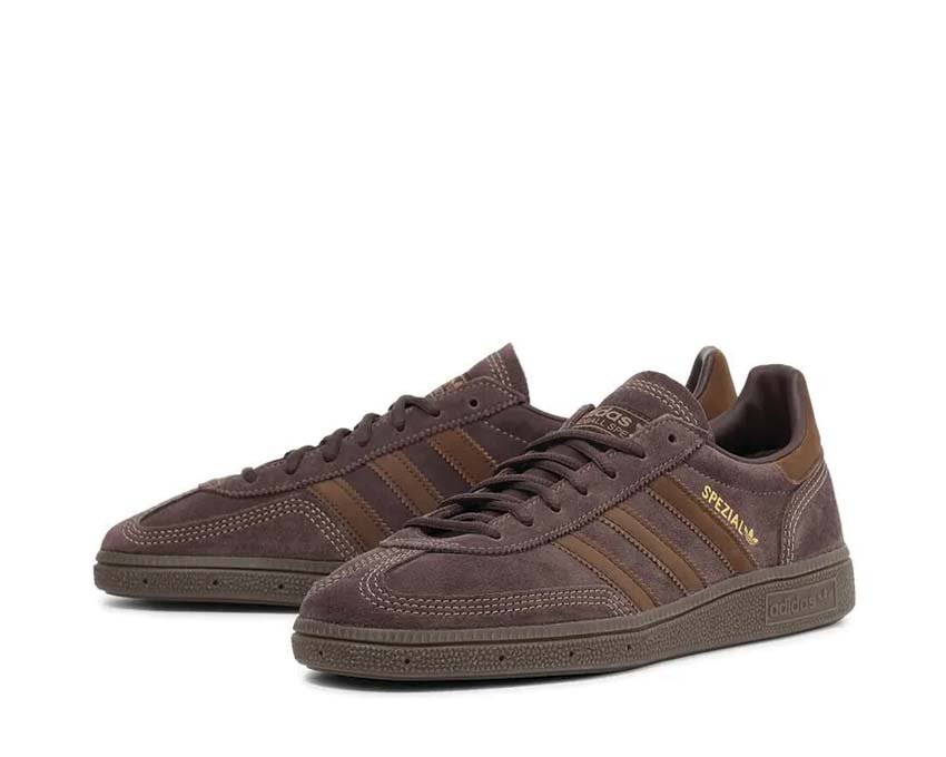 Adidas Handball Spezial Shadow Brown vue latérale — tige suède marron foncé