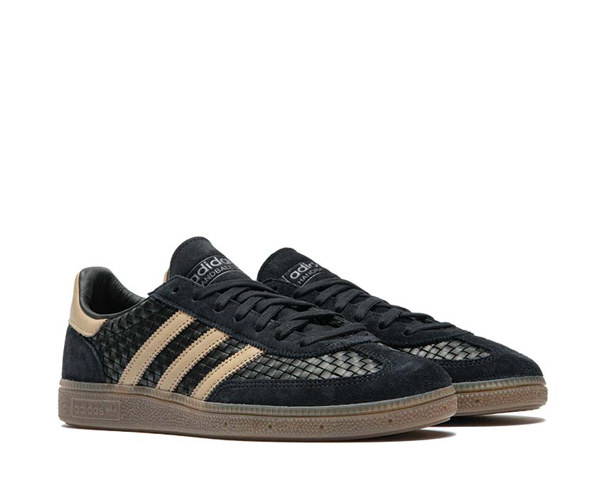 Adidas Handball Spezial Basket Weave Khaki semelle — semelle gomme plate Spezial