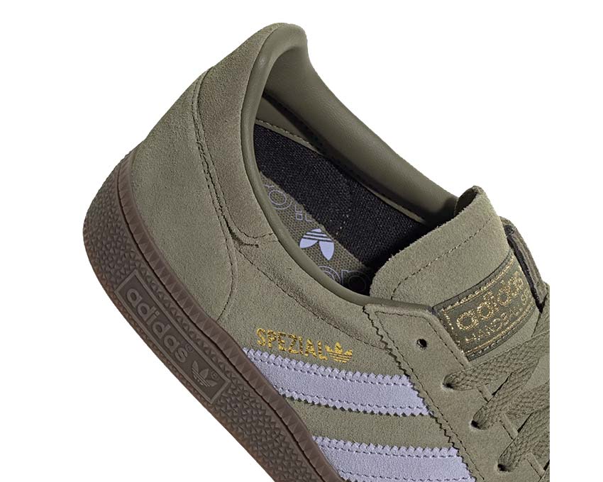 Adidas Handball Spezial W Focus Olive vue latérale — tige daim olive mat
