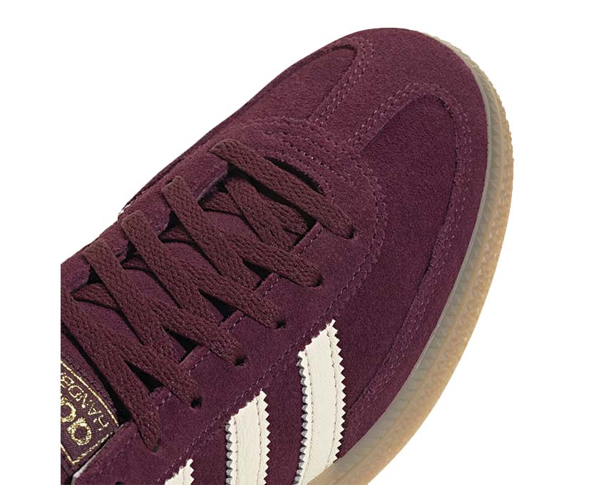 Adidas Handball Spezial W Maroon vue latérale — tige en daim et 3 bandes