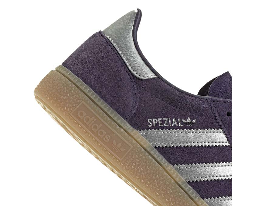 Adidas Handball Spezial W Aurora Plum vue latérale — tige daim violet prune