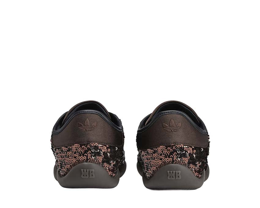 Adidas Karintha x Wales Bonner Sequin Dark Brown sole — flat lightweight sole