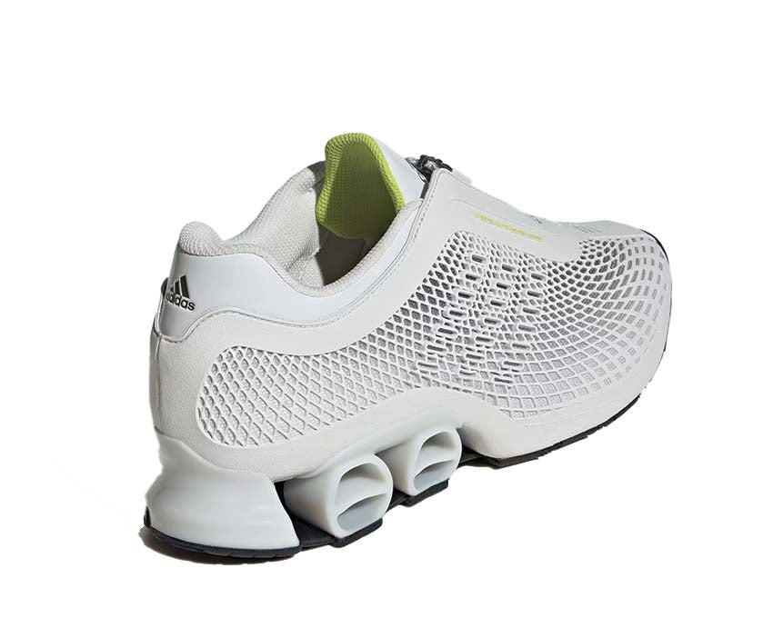 Adidas Megaride S2 Crystal White detail — breathable crystal white mesh