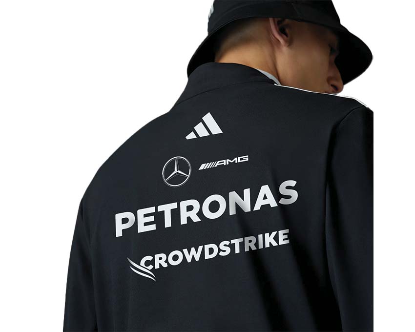 Adidas Mercedes-AMG Petronas F1 Team quarter zip detail — collar and zip