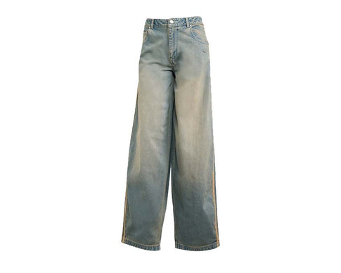 Adidas Premium Essentials Denim Pant — pantalon denim femme coupe droite