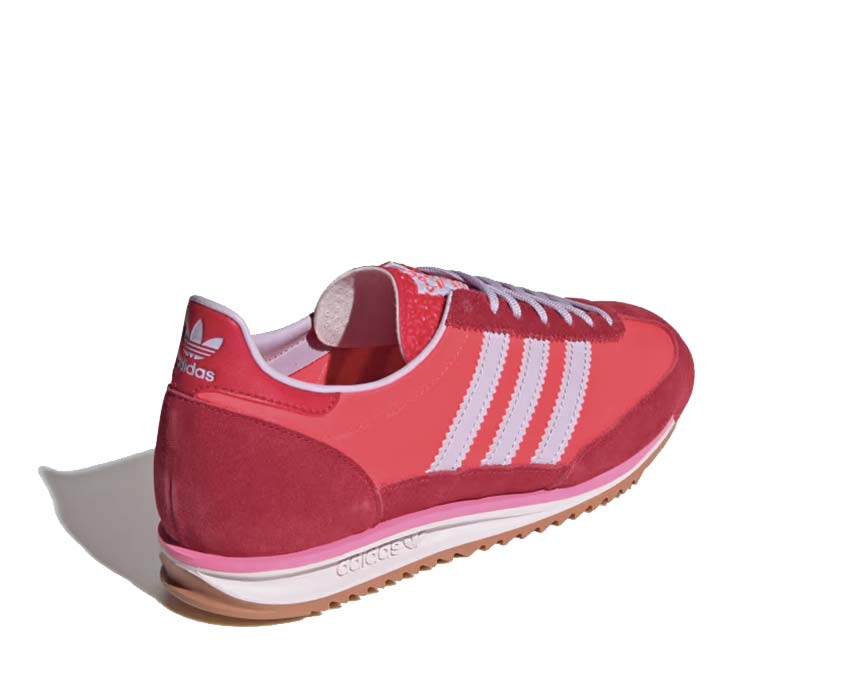 Adidas SL 72 OG Red Ice Lavender Sohle — rote geriffelte Gummisohle