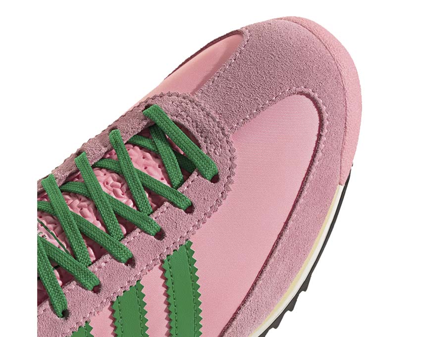 Adidas SL 72 OG W Glow Pink vue latérale — tige cuir et suède rose