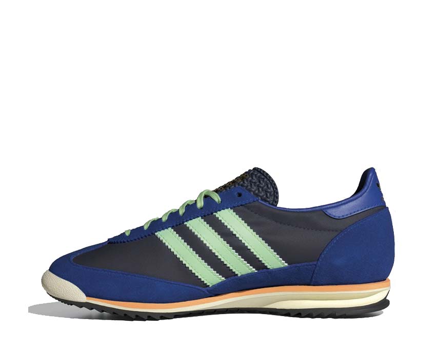 Adidas SL 72 OG W Night Indigo Green Blue sole — bicolour serrated outsole