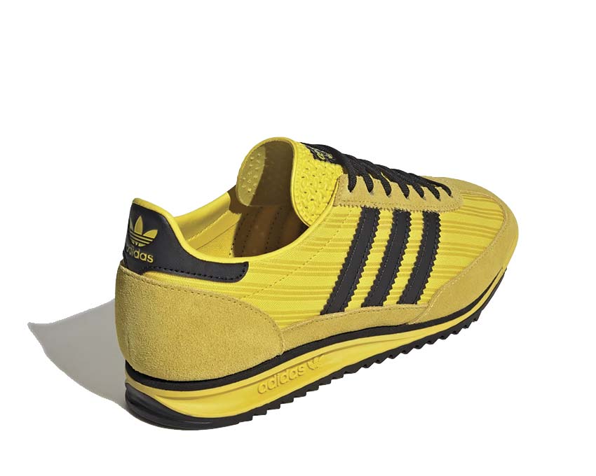 Adidas SL 72 OG W Yellow detalle — parte superior en cuero y mesh