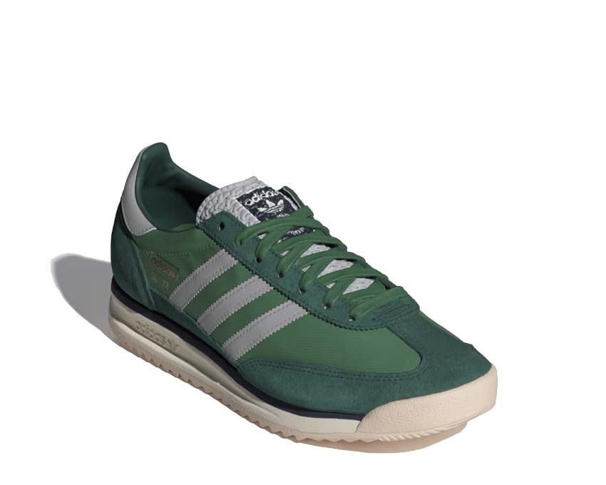 Adidas SL 72 RS Preloved Green vue latérale — profil running rétro années 70