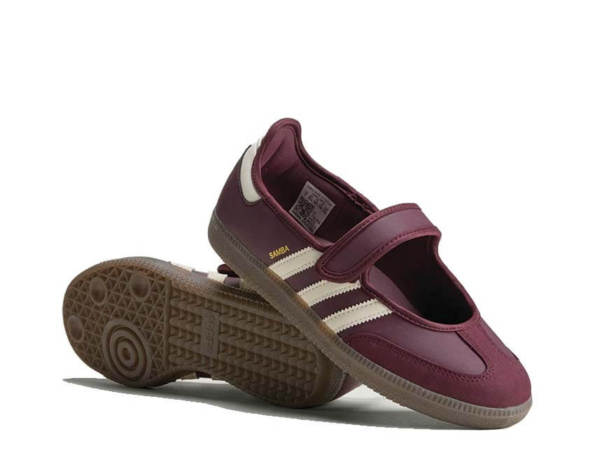 Adidas Samba Jane W Maroon semelle — semelle gomme caoutchouc naturel