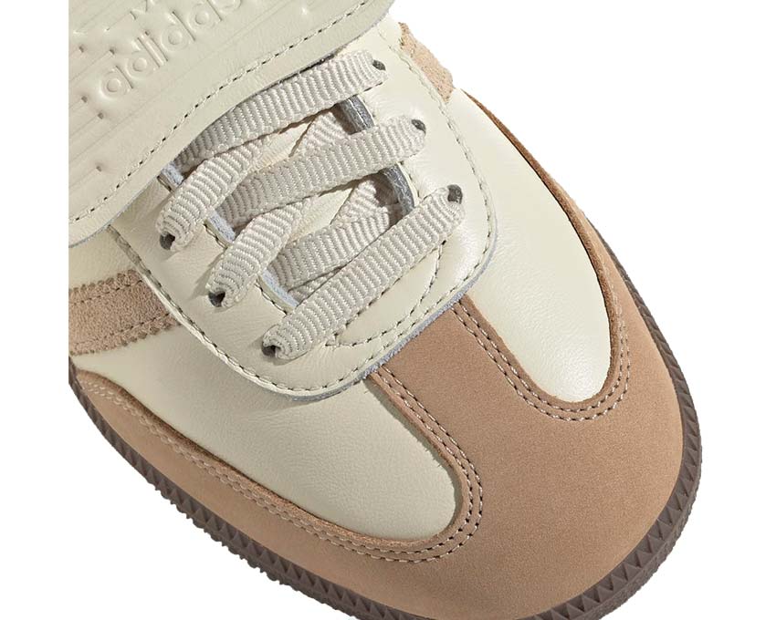 Adidas Samba LT W Cream White Sand vue latérale — silhouette épurée