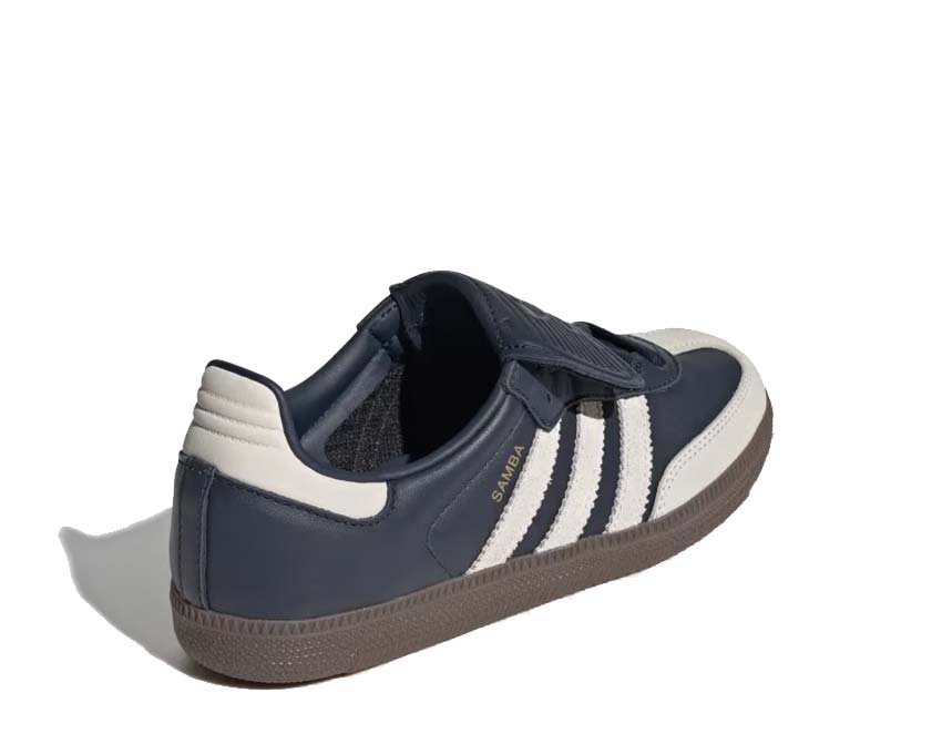 Adidas Samba LT W Aurora Ink détail — cuir premium bleu encre