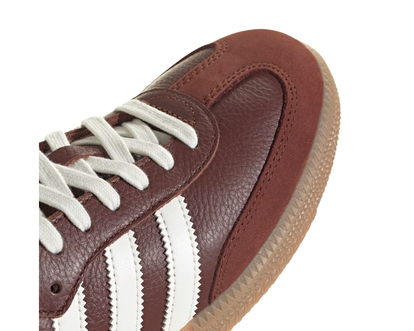 Adidas Samba OG W Fox Brown vue latérale — bande en daim et gum sole
