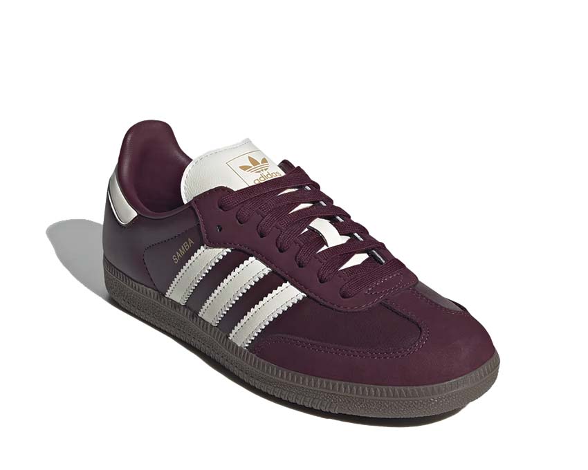 Adidas Samba OG W Maroon sole — gum outsole