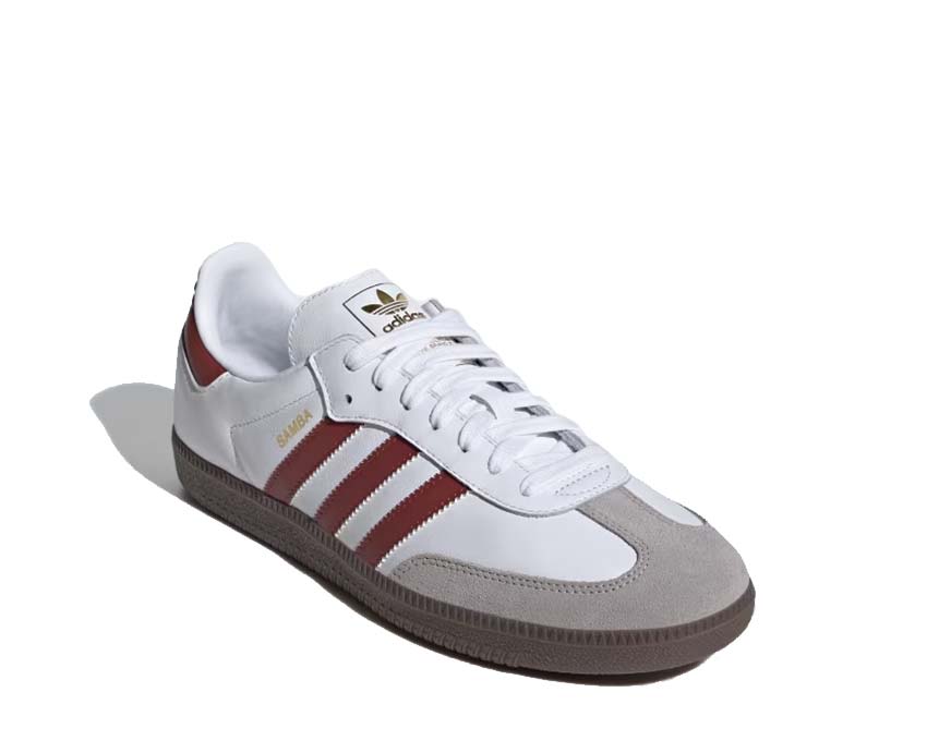 Adidas Samba OG White Preloved Ruby suela — goma gum vintage