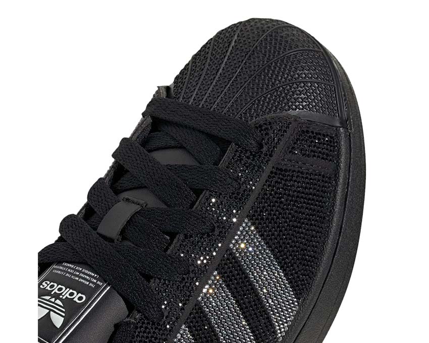 Adidas Superstar II W Cloud White vista laterale — Three Stripes oro metallizzato