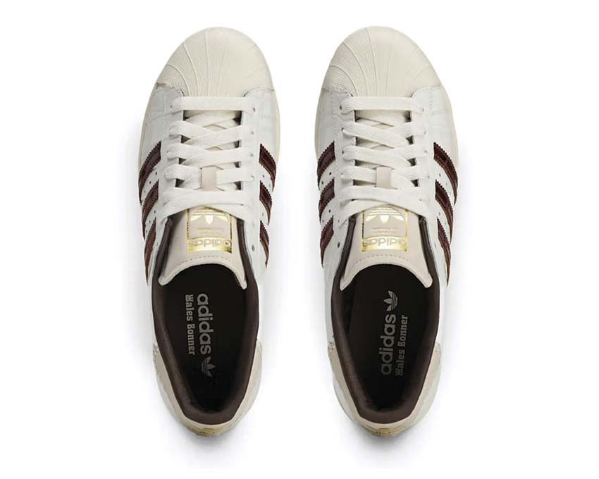 Adidas Superstar x Wales Bonner Blanc — vue arrière talon