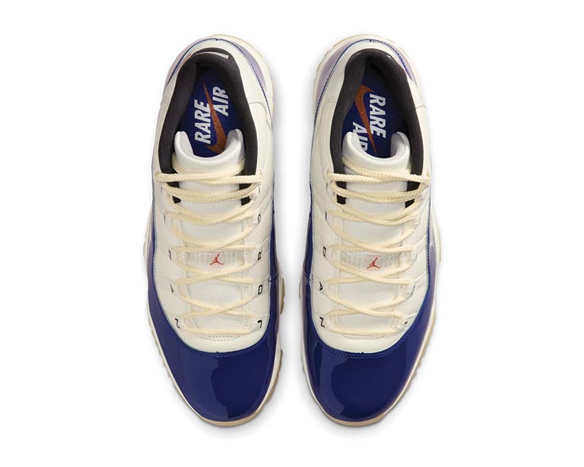 Air Jordan 11 Retro Rare Air azul marino — vista superior basketball culture OG retro zapatillas