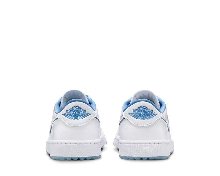 Air Jordan 1 Low Golf Legend Blue arrière — talon brodé retro golf sneaker