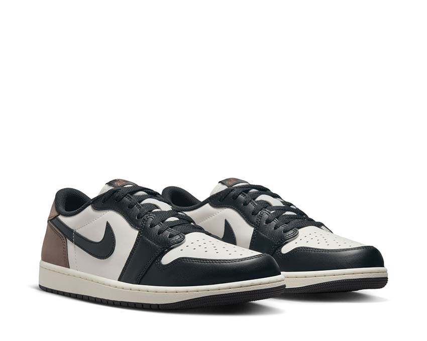 Jordan Air Jordan 1 Low OG Mocha side view — mocha leather men's