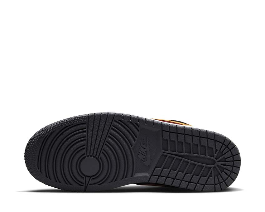 Jordan Air Jordan 1 Low SE Black Vivid Orange LT Graphite — vista superior