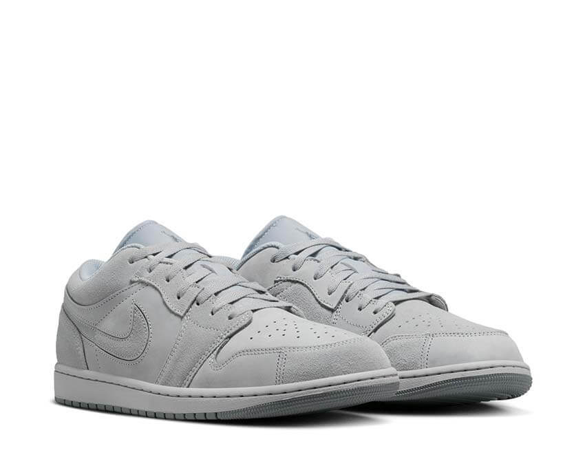 Air Jordan 1 Low SE Craft Wolf Grey dessus — cuir gris OG basketball culture