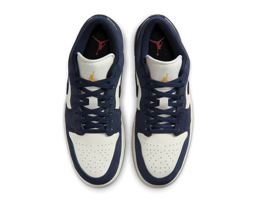 Air Jordan 1 Low SE Obsidian semelle — caoutchouc blanc bleu sport basketball