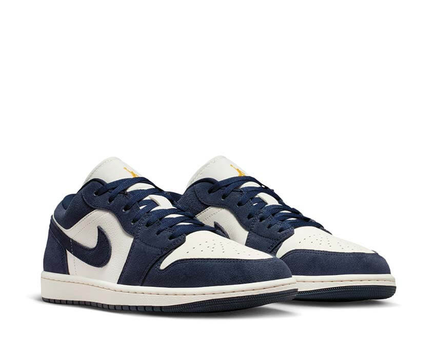Air Jordan 1 Low SE Obsidian dessus — cuir bleu foncé iconic OG basketball