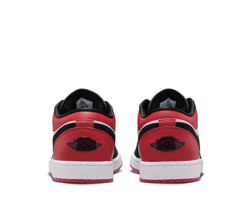 Air Jordan 1 Low SE White Black Red back — Jumpman heel retro sneaker men