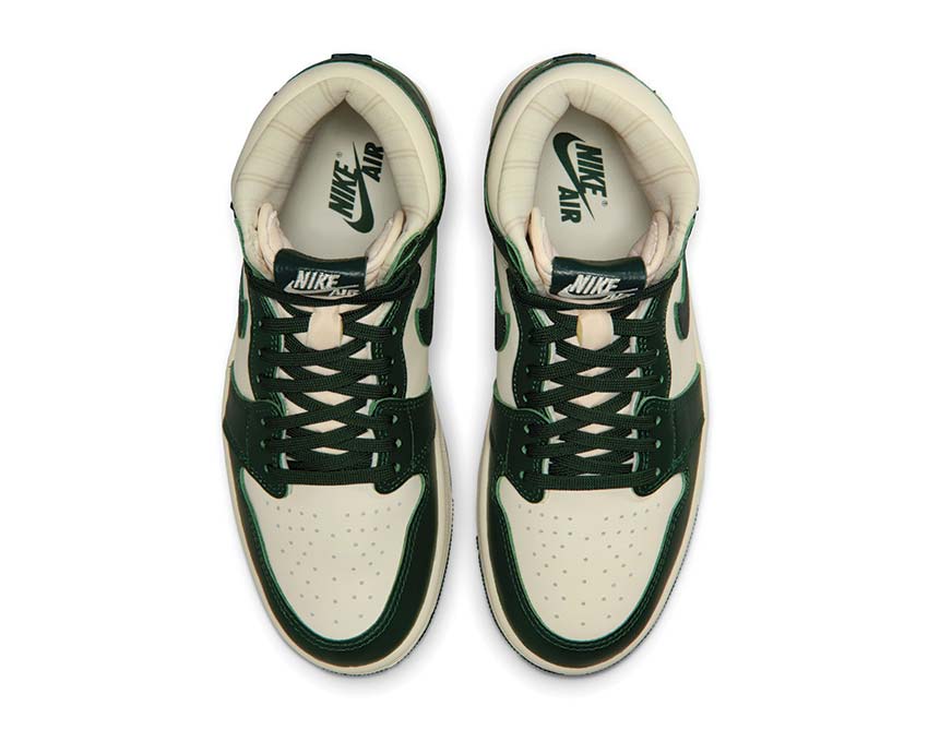Air Jordan 1 Retro High OG W Pro Green — vue trois quarts vert femme Jordan 1