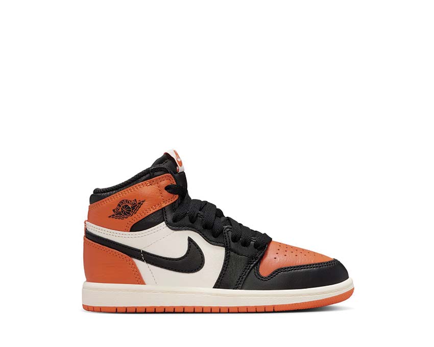 Air Jordan 1 Retro High OG PS Shattered Backboard — sneakers bébé noir orange Jordan