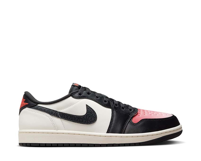 Jordan Air Jordan 1 Retro Low PSG Sail Off Noir Infrared Pink Oxford — sneaker homme collab PSG