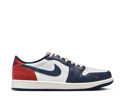 Jordan Air Jordan 1 Low OG Howard University White Red Navy — sneaker homme