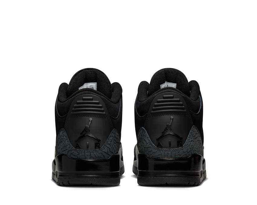 Jordan Air Jordan 3 Retro Black Cat detail — black leather upper